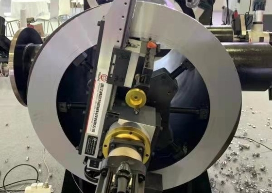 ID Mount Automatic Feed Flange Facing Machine For Wind Power Plant
